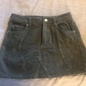 Olive high waist skirt